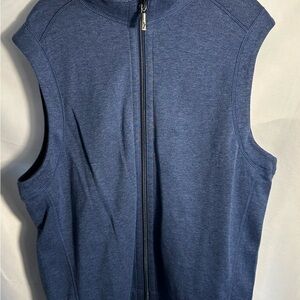 New With Tags Tommy Bahama Reversible Blue Vest Size M